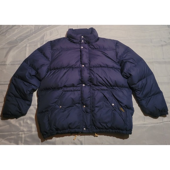 Polo Ralph Lauren Mens 4XLT Tall Down Puffer Jacket Blue Heavy Duty No Hood‎ EUC - Picture 1 of 16